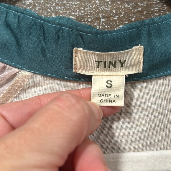 Anthropologie TINY boho multicolored floral ballon sleeved top size small - Picture 6 of 8